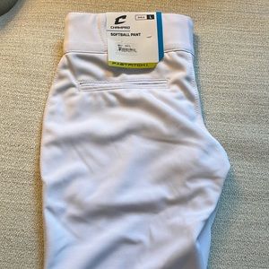 NWT Champro White Girls Softball pants sz Girls L